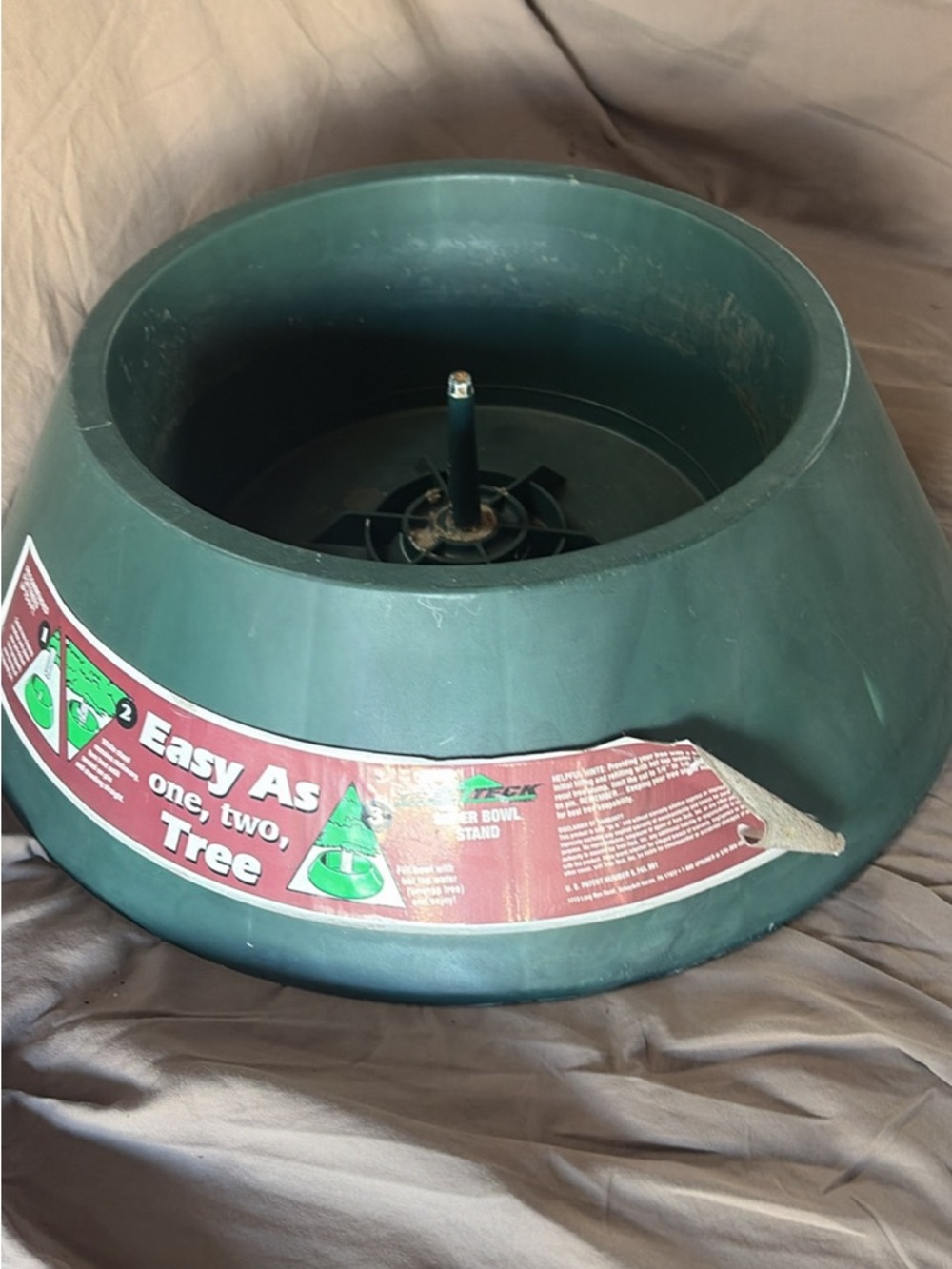 Green Plastic Christmas Tree Stand